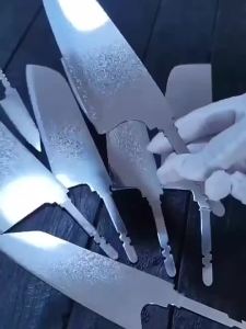 XITUO Handmade DIY Blades Damascus Steel 1-7PCS Kitchen Knives Set Blank Blade 67 Layers Sharp Personalized Custom Knife Tools