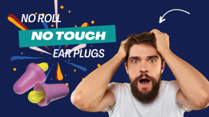 3M No-Touch Push-to-Fit Foam Earplugs | NRR 29 dB | Hygienic No-Roll Stem | Work Hearing Protection | 1 Pair