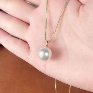 Huitan Elegant Women Imitation Pearl Pendant Necklace for Wedding Engagement Fashion Female Accessories Versatile Party Jewelry