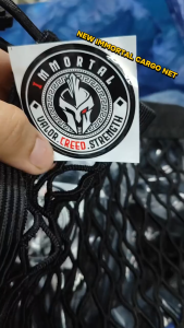 IMMortal Elastic Cargo Net Black for Motorcycle High Quality Helmet Luggage Net - ON HAND