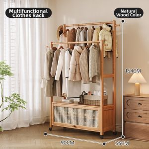 ZHUSHANXIA | Easy Assemble Mobile Clothes Hanger