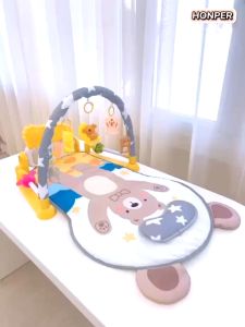 Thảm nằm chơi thảm đàn piano có phát nhạc có thanh đồ chơi giúp giác quan bé phát triển Keroshop