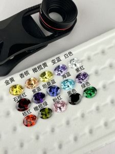 Colorful Oval Zircon Cabochon