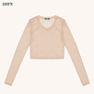SMFK | Mesh Fitted Long-sleeved T-shirt