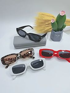 ผ้าแว่นตากันแดด - แว่นตากันแดดแฟชั่น พังก์ กรอบขนาดเล็ก แว่นตาทางเดิน ใสได้ทุกรูปหน้า PTQ