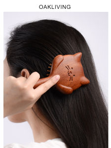 Handmade Natural Sandalwood Hair Comb Cute Massage Comb Hair Care Oakliving Gift for Ladies Compact Portable Hair Brush