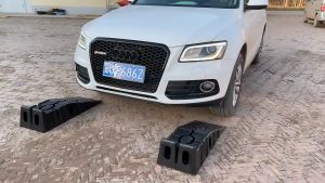 Jack kereta Heavy Duty Plastic Car Ramps Ramp Car Vehicle Truck Repairing Hand Tool Car Van Workshop Repair Work Tyre millionhardware - 1 pair (2pcs) Plastic Car Ramps Lightweight Portable Durable Heavy Duty Plastic