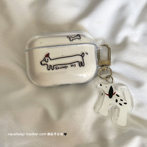 เคสซิลิโคนใสป้องกันการตกหล่นสำหรับ AirPods pro 3 เปลือกนิ่มสำหรับ Apple เสื้อผ้าหูฟังดีไซน์น่ารักสำหรับเด็กผู้หญิง