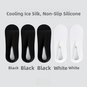 miiow | Mens Invisible Breathable Ice Silk Socks Anti-slip Boat Socks Absorb Sweat Antibacterial Short Socks MiiOW Cat Man Brand