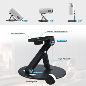 Projector Mount Multifunctional Projector Mount with 1/4 Inch Universal Screw Projector Stand for Home Cinema Playroom Office