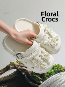 LINGMIAO | Pearl Decorative Clog Flower
