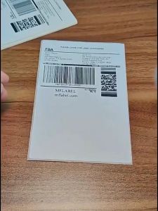 Three Proof Folding Hot Melt Adhesive Transportation Printing Paper Electronic Label Paper 100x150mm