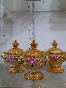 Pot Keramik Mini Gold