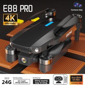 JJRC E88 Pro Không Chổi Than Máy Bay Không Người Lái Camera HD 4K Có Thể Gập Lại RC Chụp Ảnh Trên Không Trực Thăng WIFI Điều Khiển Máy Bay Không Người Lái Chuyên Nghiệp Cho Bé Trai