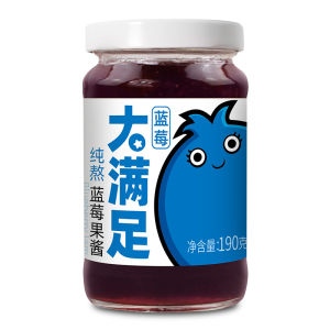 Wild Blueberry Jam No Added Preservatives 0 Fat Baby Breakfast Yam Toast Bread Sauce 180g Natural Fruit Spread for Kids