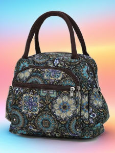 High-End Mommy Handbag Multi-Layer Zipper Pocket Wrist Bag for Mobile Phone And Umbrella Ladies Handbag British Style Nylon Fabric