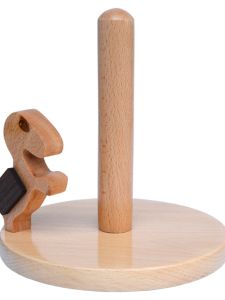 Hộp Đựng Khăn Giấy Bằng Gỗ Nguyên Khối Kiểu Bắc Âu Chống Thấm Nước Chống Trượt Hình Con Vật Dễ Thương Dùng Trong Nhà Bếp Và Phòng Tắm