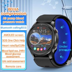 Medical Device P700 Air Pump Accurate Blood Pressure Monitor ECG Smart Watch Body Temperature Heart Rate Healthcare Smartwatch