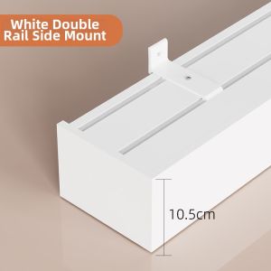 SHELIANKE | Silent Dual Track Custom Height Curtain Box Track