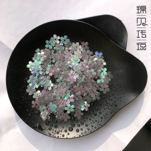 Natural Abalone Shell Fragments Handmade DIY Material Patch Mother-of-Pearl Inlay Craft Shaped Shell Flowers Art Supplies