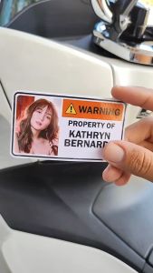 Customized PROPERTY STICKER - for Motorcycle Car & more (Waterproof) with free name sticker