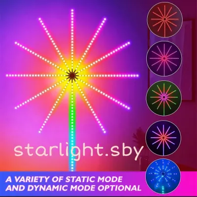 Running lampu strip rgb model kembang Api Waterproof LED Hias Dinding USB Full Colour Fairy Lights