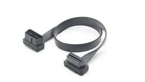 16pin 60cm OBD2 Connector Car 16 Pin Flat Extension Cable Car Scanner OBD 2 Male To Female Adapter OBD OBDII Diagnostic Tool