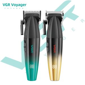 Máy Cắt Tóc Nam Cao Cấp VGR V-003 Với Lưỡi Dao Hợp Kim Tốc Độ 9000 Vòng/phút Màn Hình Kỹ Thuật Số Đèn LED Gradient Chức Năng Cắt Khô/ướt Đa Năng