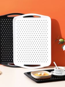 Khay Đựng Cốc Nước Hình Chữ Nhật Chống Trượt Dùng Trong Gia Đình Phòng Khách Đựng Trái Cây Khay Đựng Cốc Trà Thoát Nước Khay Đựng Trà