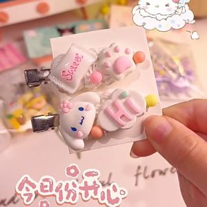 Glue cream set DIY hair clip & Gooka set Cream glue  accessories for kids girls boy Cream glue DIY Key chain set murah Party gift set for kids girls Diy咕卡发夹奶油胶发夹奶油胶材料包 Diy发夹材料包DIY发夹配件