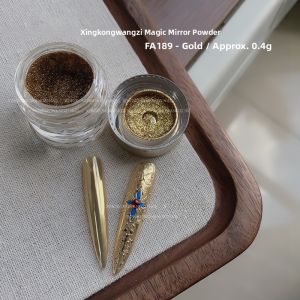 CICK Nail Art Material Kit Mirror Powder Decorative Nail Tips Traditional Chinese Palace Style Suitable for Home Use