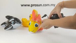 Prosun Intex Fish Puff n Play Inflatable Float Floaties Swim Pool Bath Tub Toy Children 2 + (WSWT - Fish)