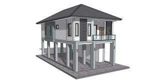 แบบบ้านราคาถูก แบบบ้านเปรมณัช ป.059