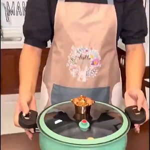 8L Pumpkin-Shaped Electric Pressure Cooker with Keep Warm Function and Easy Clean Design