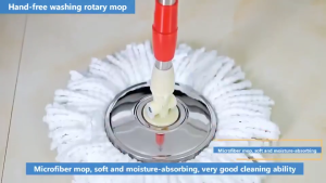 High-Quality Dual-Drive Rotary Mop with Spinner - Wet & Dry Floor Cleaning 360° Adjustable Stainless Steel Dehydration Basket | ABS Plastic Construction | On Sale#TB09#