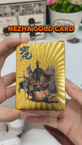 v哪吒金卡 Nezha Gold Cards 55 (QUALITY) Metal Gold Card Kad Emas Ne Zha 哪吒卡片