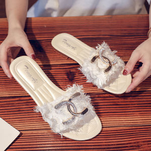 Womens Flat Bottom Slippers Outdoor Wear Soft Sole Trendy Summer Outdoor Sandals Versatile Fashionable Match All Casual Occasions