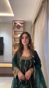 [PRE-ORDER] Ready Made Kurti Set In Chinon Silk Fabric With Sequins Suit (10-15days delivery)