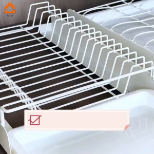 MONQIQI ชั้นวางจาน ชั้นวางจานดึงออก ชั้นวางจานแบบลิ้นชักพร้อมรางเลื่อน ชั้นวางของในครัว กล่องเก็บช้อนส้อม สไตล์มินิมอล