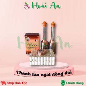 Combo thanh lăn ngải đồng đôi + Ngải thảo dược 108 viên