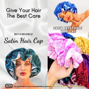 DKC Satin Bonnet Silk Bonnet Sleep Cap for Women- Extra Large Reversible Adjustable Satin Cap Sleeping Curly Natural Hair