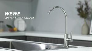 360° Rotatable Drinking Water Faucet 1/4" Stainless Steel Tap Kitchen Sink Reverse Osmosis Faucets