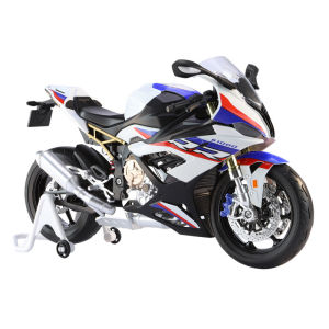 【RUM】1:9 Scale BMW S1000RR Alloy Car Model Light & Sound Effect Diecast Car Toys for Boys Birthday Gift Kids Toys Car Collection