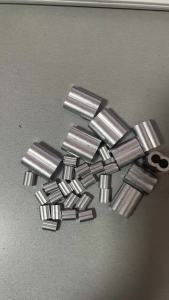 20/30/50PCS Double Hole Cable Fixing Clip Aluminum Wire Ferrules Clips Steel Wire Rope Crimp Sleeve for M1.2/M1.5/M2/M2.5/M3/M4