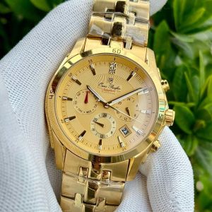 Đồng Hồ Nam OP size 42mm 6kim mặt dạ quang máy pin nhật kính sapphire chống xước dây vỏ thép không rỉ pin rin Nhật đồng hồ 0P