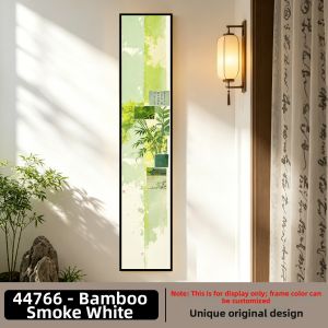 YASISHA | Song Dynasty Aesthetic Narrow Vertical Decorative Painting Green Oil