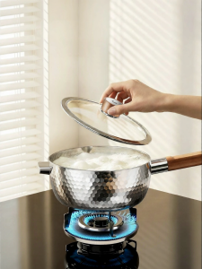DUMIK | Pure Titanium No Coating Japanese Saucepan Single-serve And Multi-functional Baby Food Cooker
