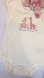 Setelan 3in1 Baju Celana Panjang + Headband Bayi Anak Perempuan Carterlove