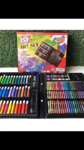 Bộ Đồ Chơi Hộp bút màu 150 chi tiết đủ tất cả các dạng màu cho bé