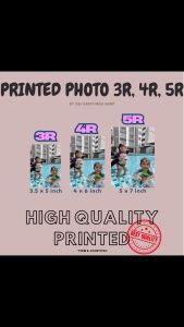 3R / 4R / 5R High Quality Photo Printing Glossy 230gsm Cuci Gambar Digital Print Custom Photo/Design